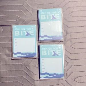 12 party invitations with envelopes included x 3